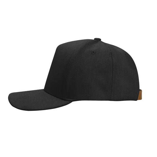 AWARE™ Recycled Cotton Cap with Leatherette Backstrap