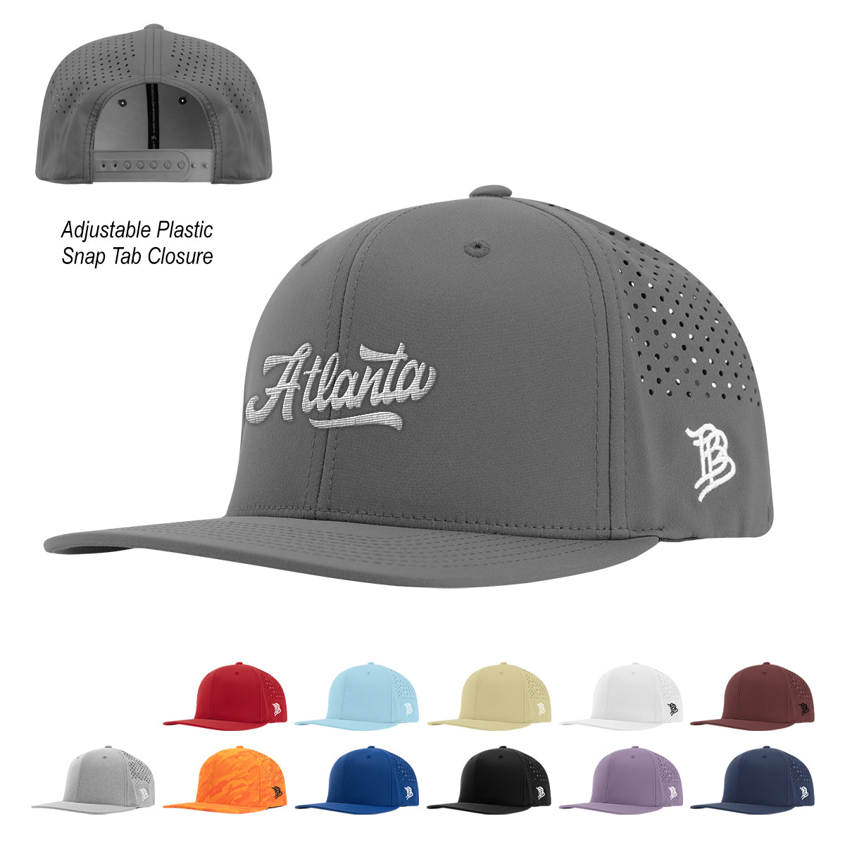 BLACK Branded Bills Bare Flat Performance Cap