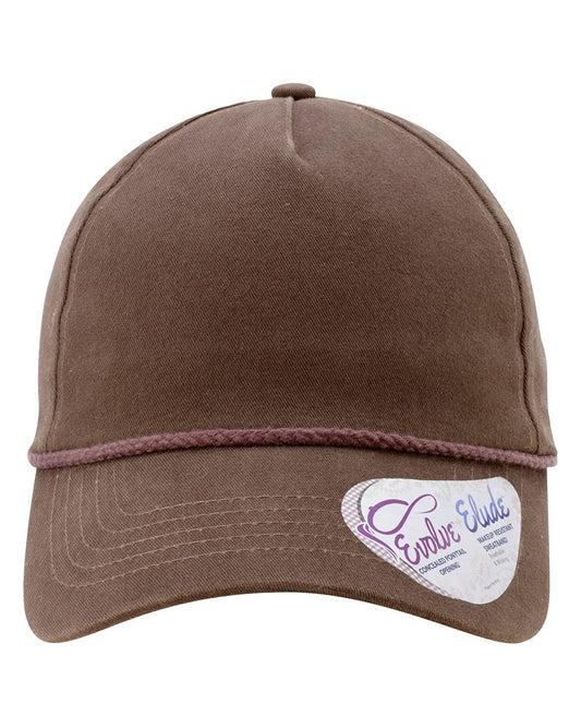Women's Washed Five-Panel Rope Cap - MAYA