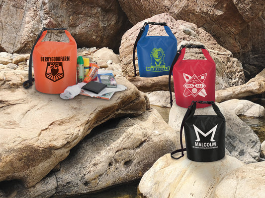 Front View of Orange Koozie® Adventure Dry Sack 10L