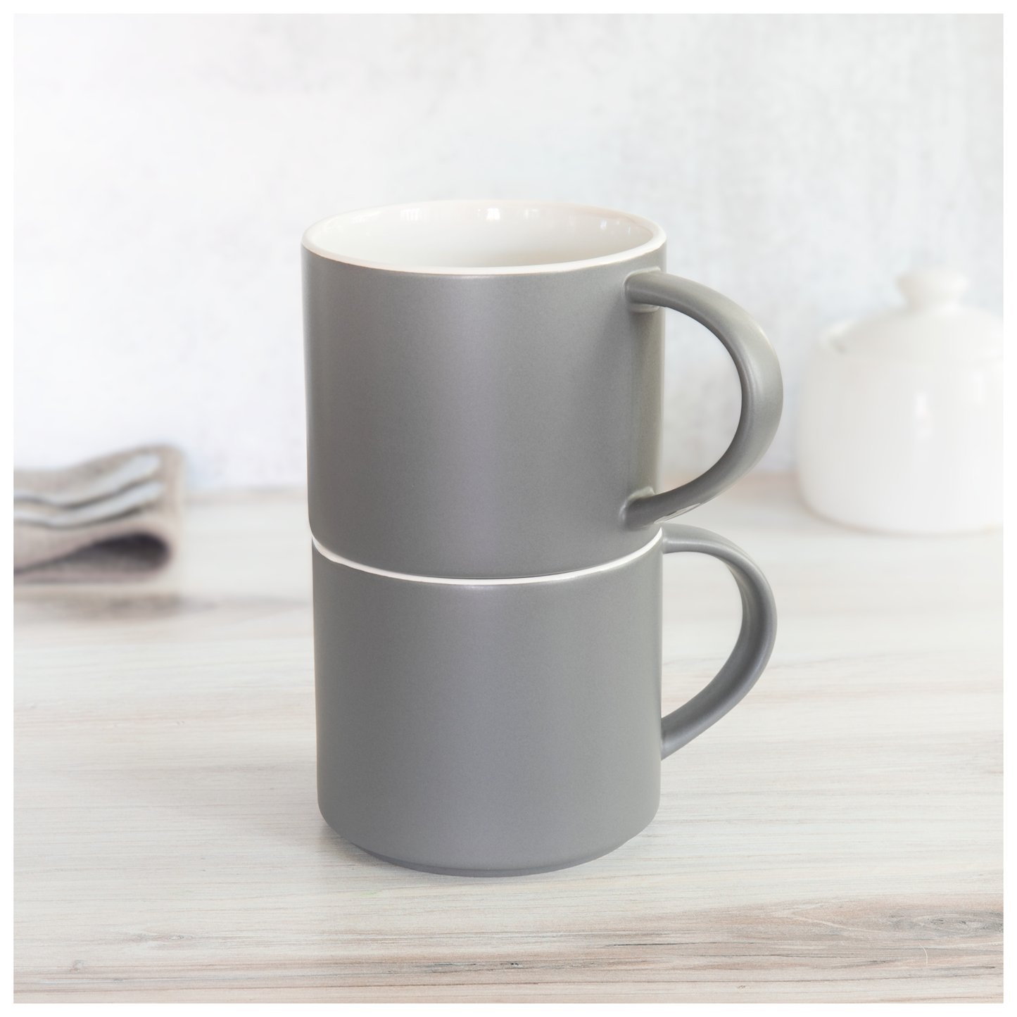 16 oz monaco mug - matte storm gray