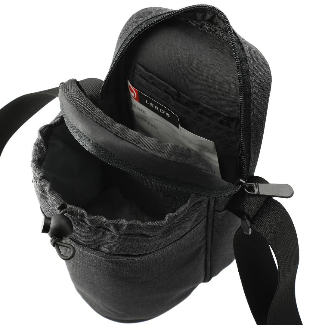 Gray Traver RPET Adjustable Bottle Sling Cooler w/Pouch