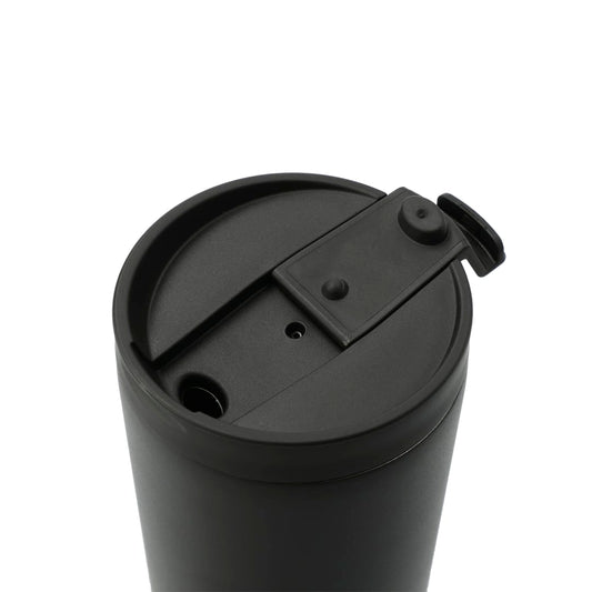 Front View of Black Maia 2-in-1 Copper Vacuum Tumbler Kit 24oz