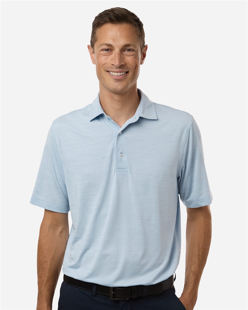 Men's Bohemian Striped Heather Performance Polo - 162
