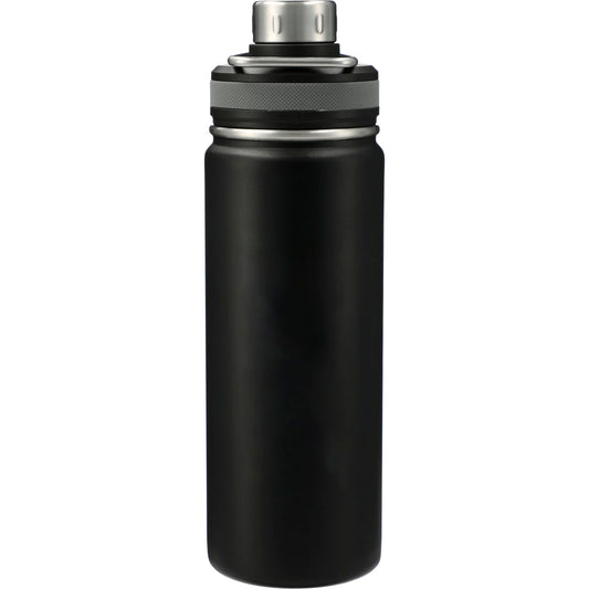 Front View of Black Vasco Copper Vacuum Insulated Bottle 20oz