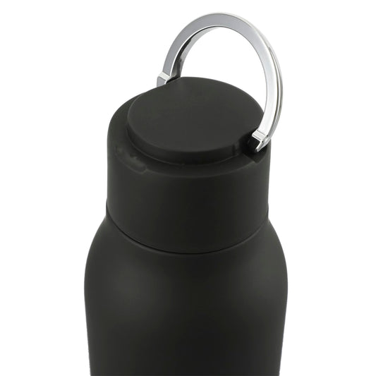 Black Marka Copper Vac Bottle w/ Metal Loop 20oz