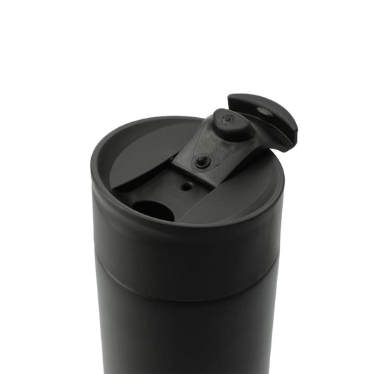 Front View of Black Welly® Traveler Copper Vacuum Tumbler 12oz