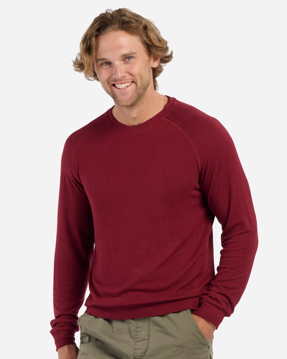 Men's Cuddle Cross-Neck Sweater - BM1201