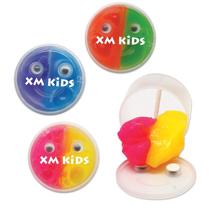 Assorted Colors Smiley Face Slime