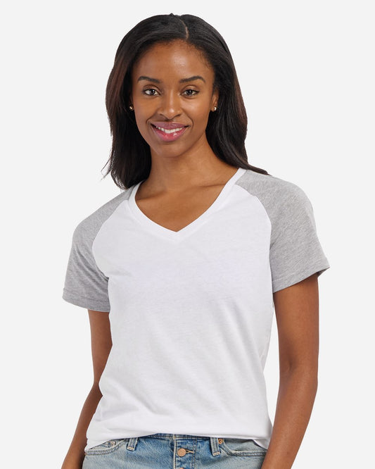 Women's Colorblocked V-Neck T-Shirt - BW2204