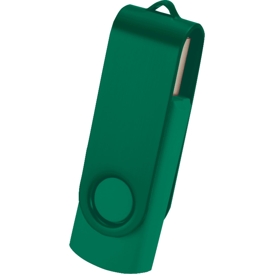 Green Rotate 2Tone Flash Drive 1GB