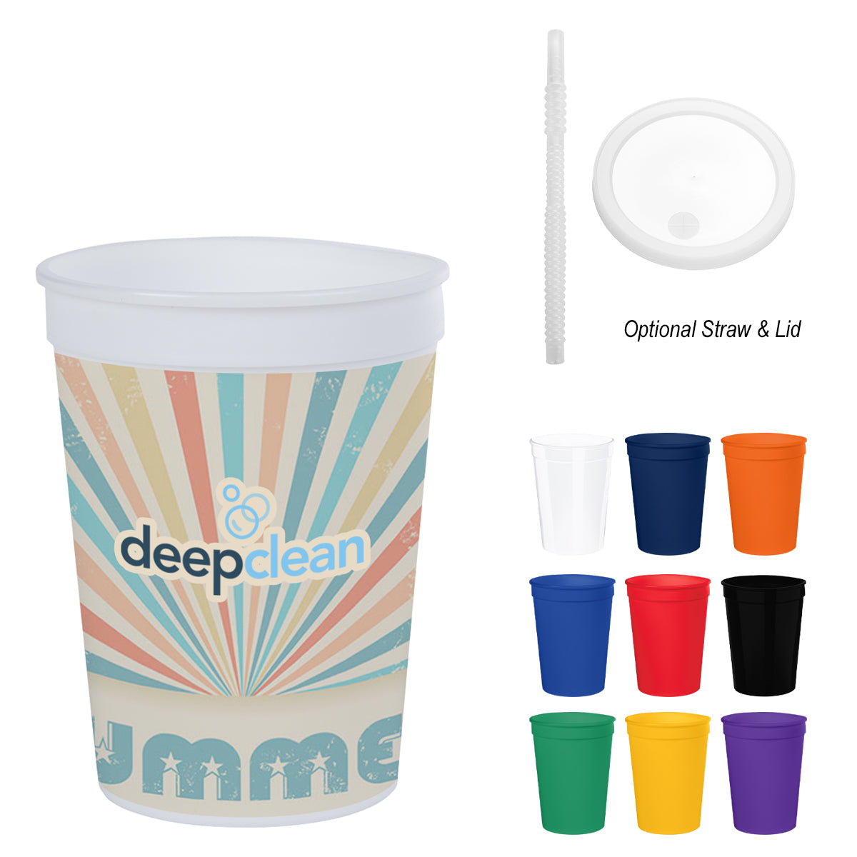 12 Oz. Full Color Big Game Stadium Cup