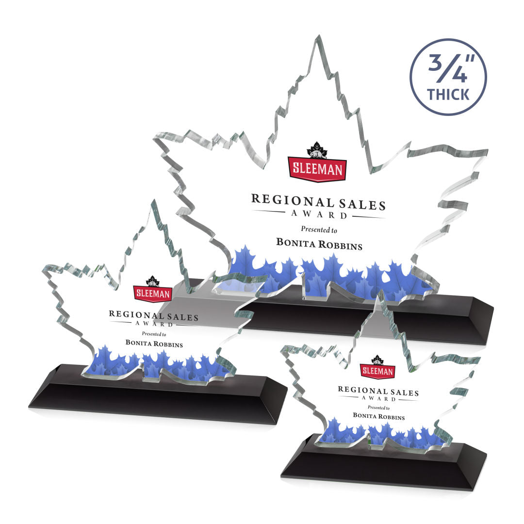 Maple Leaf VividPrint™ Award - Black