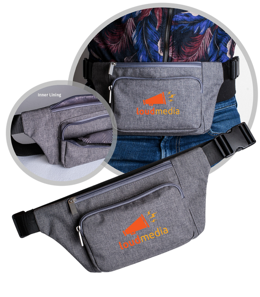 Gray The Hipster Waist Bag