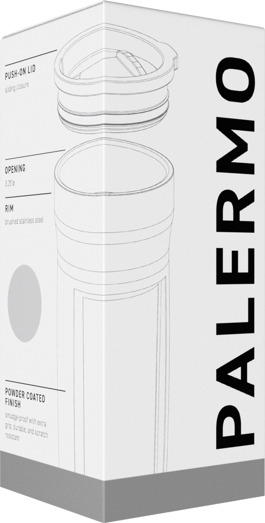 matte black 18 oz palermo - powder