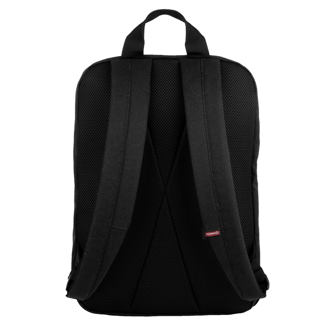 Front View of Black Wolverine 30L Transit Backpack