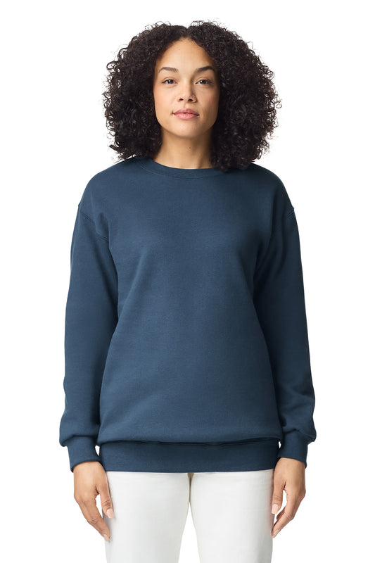 Front View of BlueDusk Gildan Hammer Maxweight Crewneck Sweatshirt 19000 - S