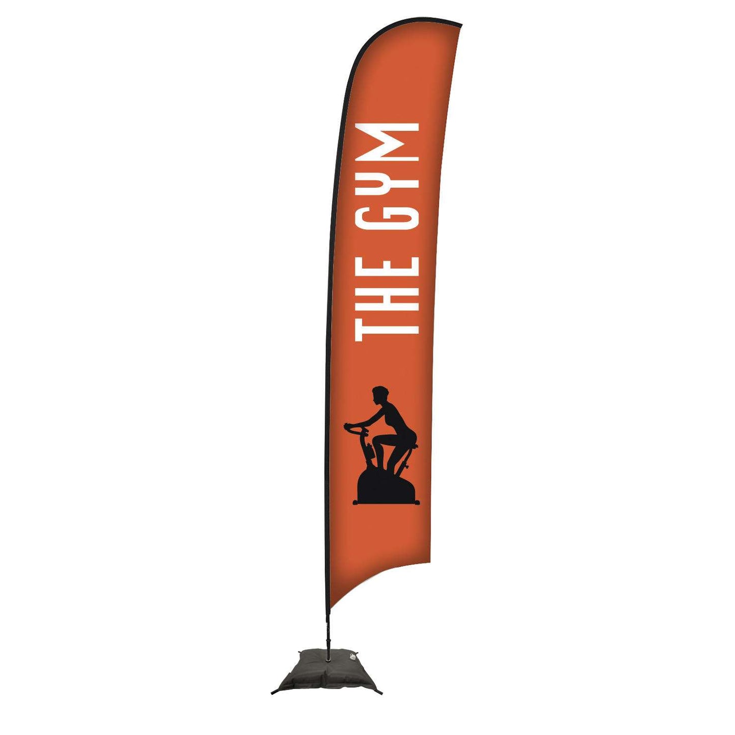 48-Hour Quick Ship 17' Premium Razor Sail Sign Kit (Single-Sided with Scissor Base)