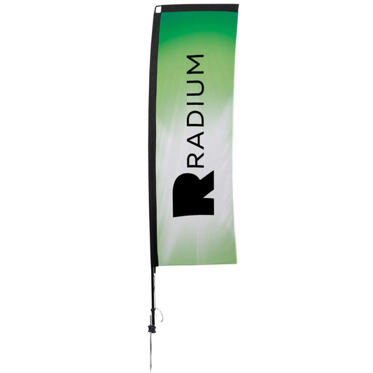 48-Hour Quick Ship 10' Premium Rectangle Sail Sign Kit (Single-Sided with Ground Spike)