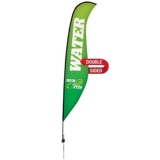 17' Premium Sabre Sail Sign Kit (Double-Sided with Ground Spike)