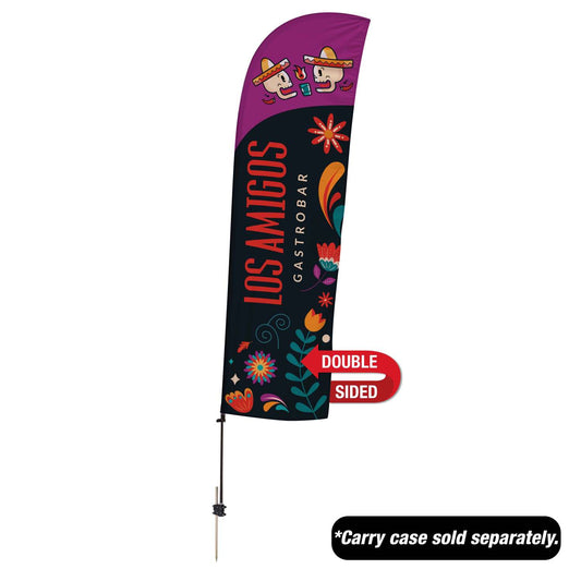 10.5' Value Blade Sail Sign Kit (Double-Sided with Spike Base)