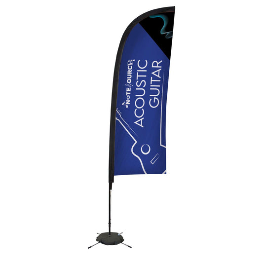 9' Elite Blade Nylon Sail Sign Kit (Single-Sided with Scissor Base)