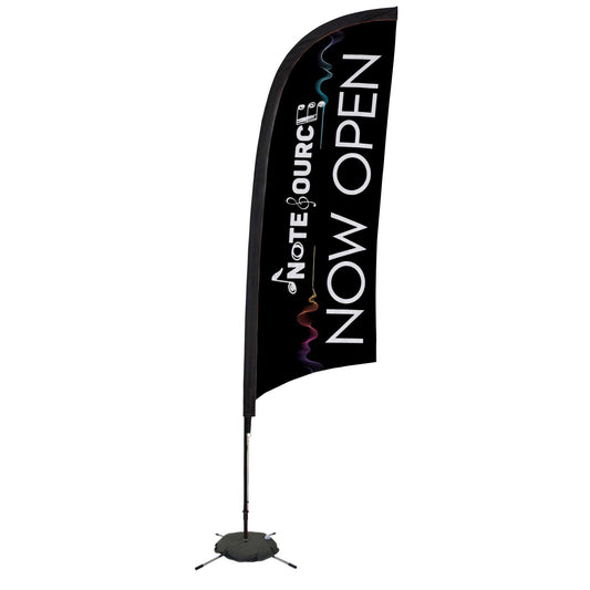 9' Elite Razor Nylon Sail Sign Kit (Single-Sided with Scissor Base)