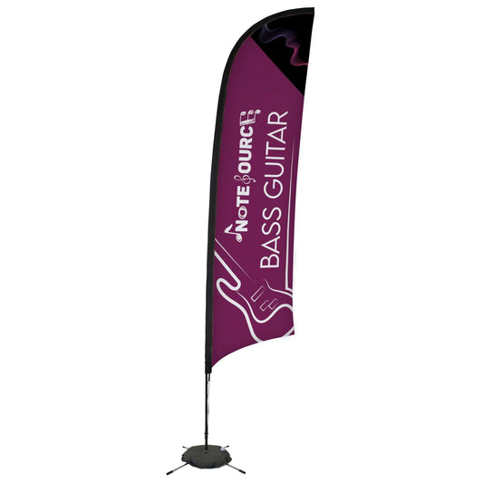 13' Elite Razor Nylon Sail Sign Kit (Single-Sided with Scissor Base)