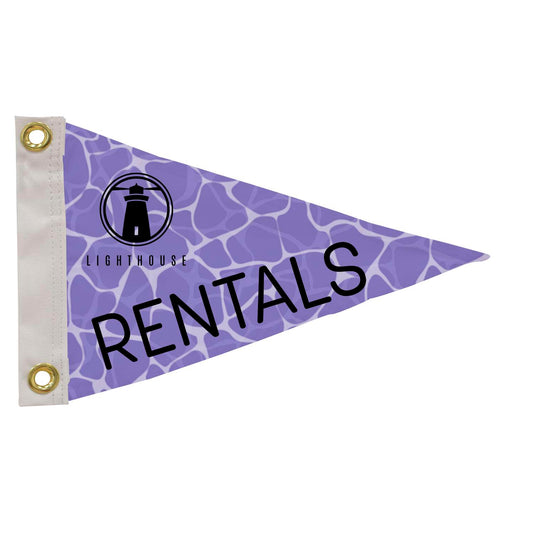 8" x 12" Polyester Pennant Flag Single-Sided