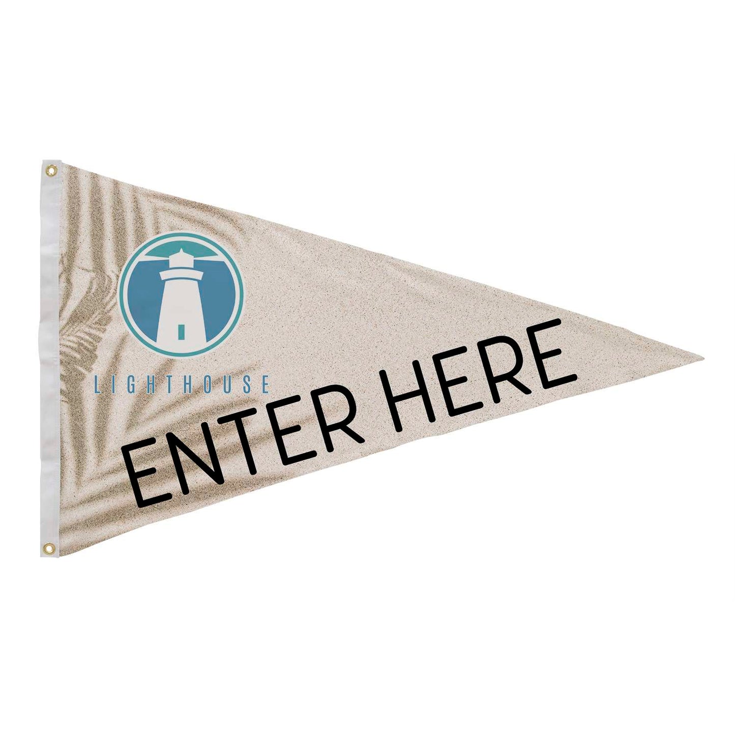 2.5' x 4' Polyester Pennant Flag Single-Sided