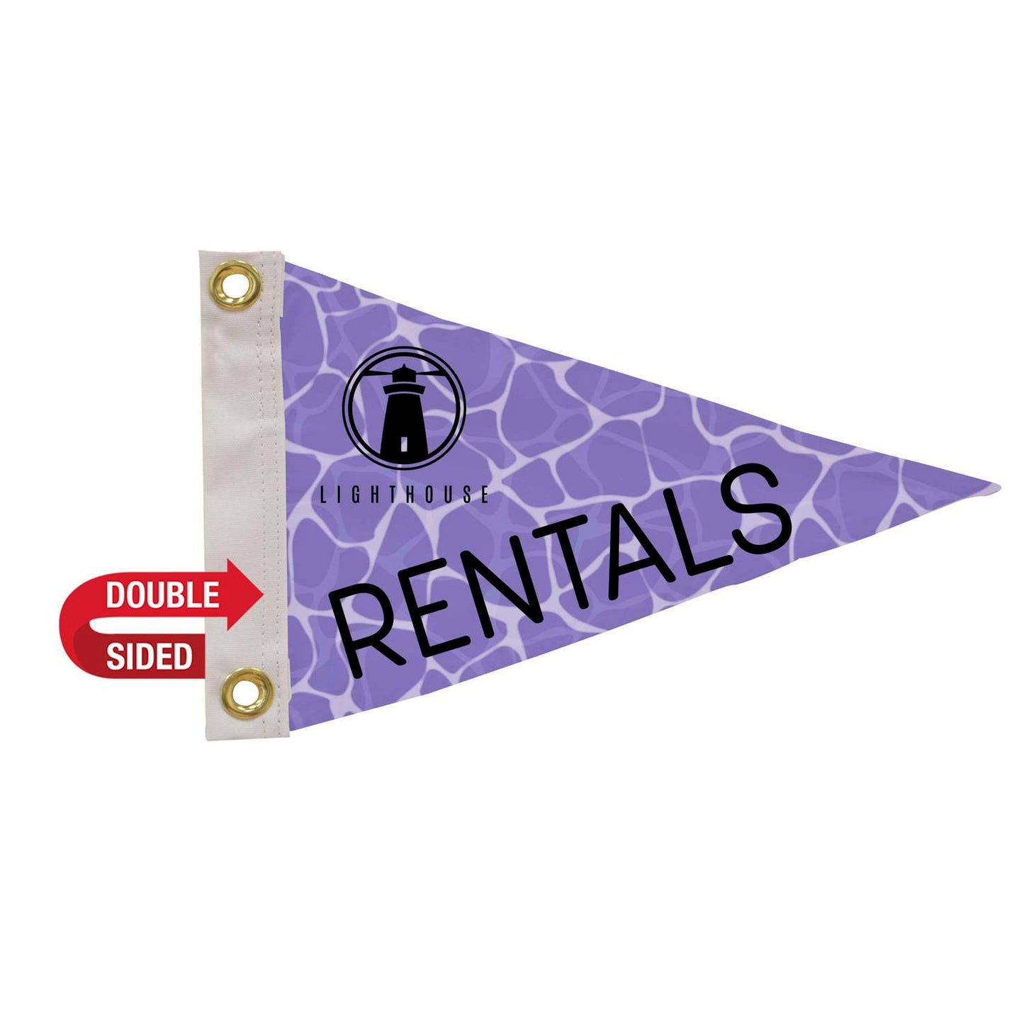 8" x 12" Polyester Pennant Flag Double-Sided