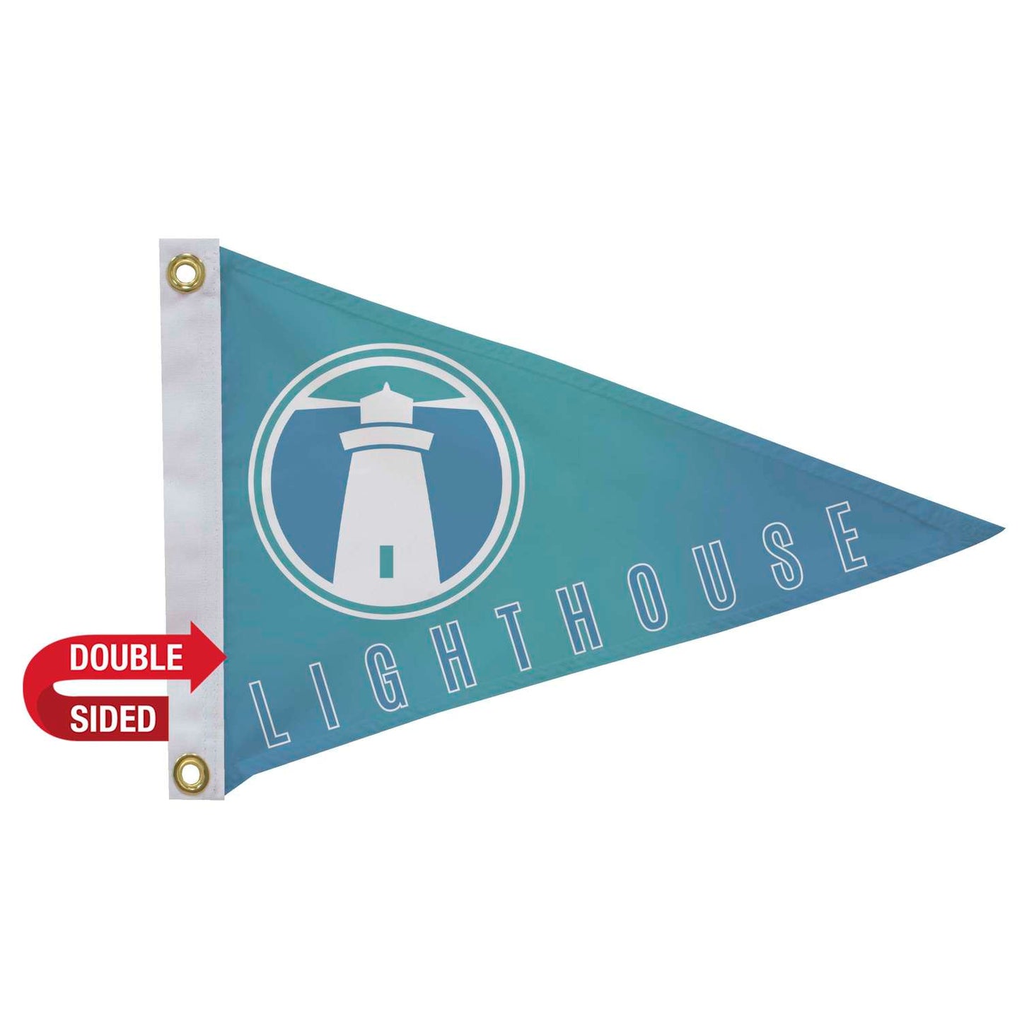 12" x 18" Polyester Pennant Flag Double-Sided