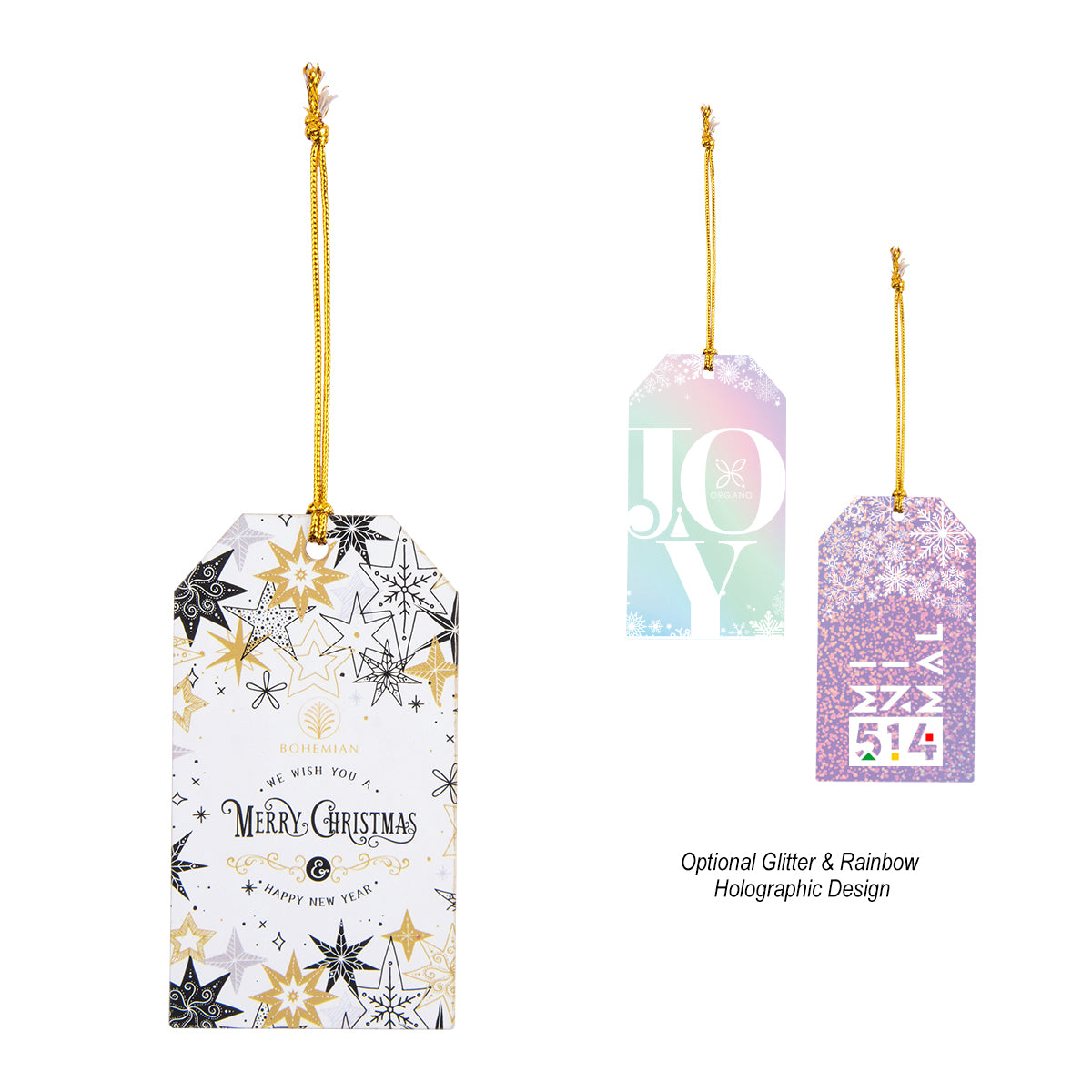 WOOD COLOR Wood Ornament - Gift Tag
