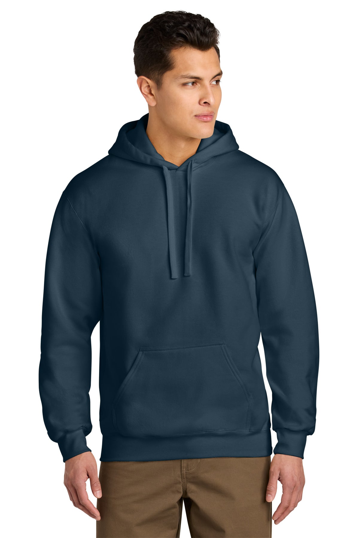 Front View of BlueDusk Gildan Hammer Maxweight Hooded Sweatshirt 19500 - S