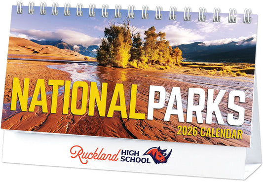 FULL COLOR NATIONAL PARKS DESK CALENDAR
