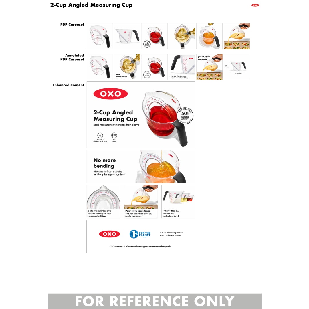 Clear OXO 2-Cup Angled Measuring Cup