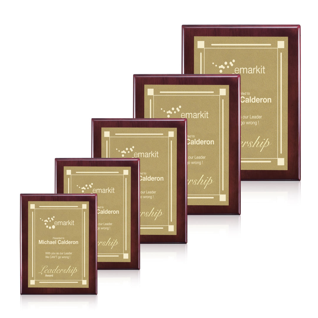 Oakleigh/Warden Plaque - Rosewood Finish
