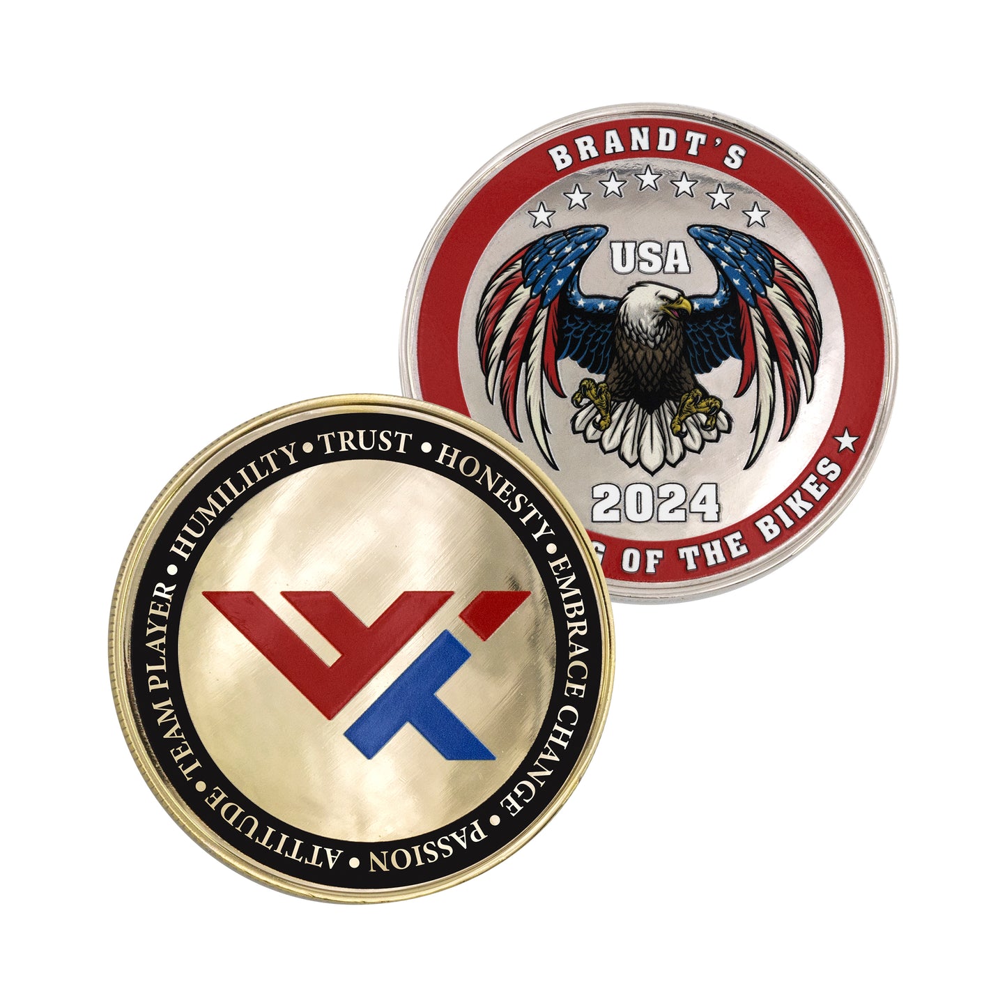 2" Speed Challenge Coin Coin Edge w/ 3D Texture Print