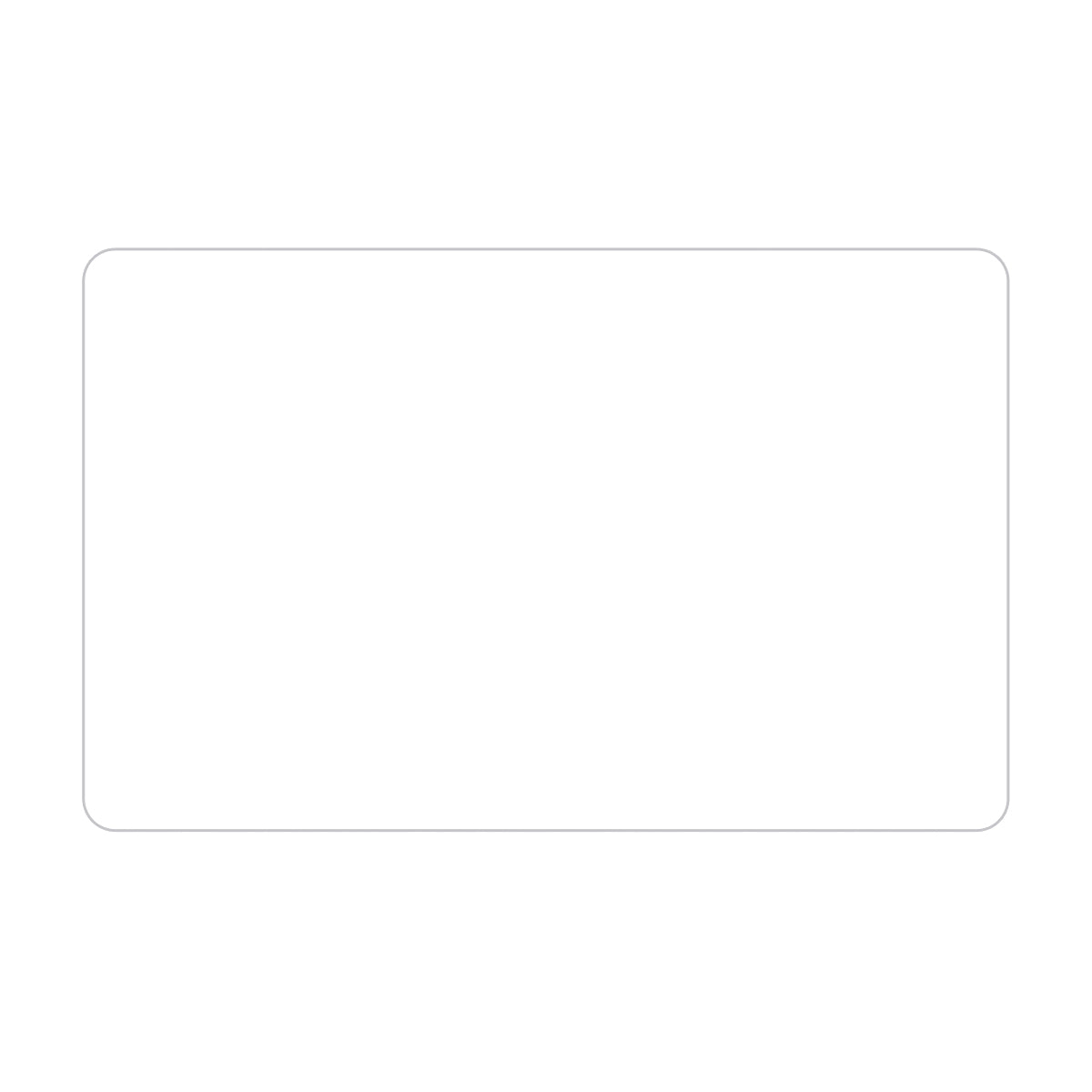 Ultra Removable Rectangle Rounded Corner Sticker