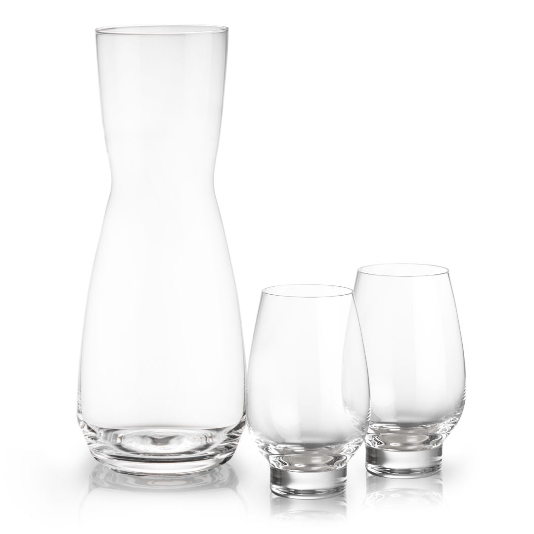 Mason Carafe & Glenarden Stemless Wine
