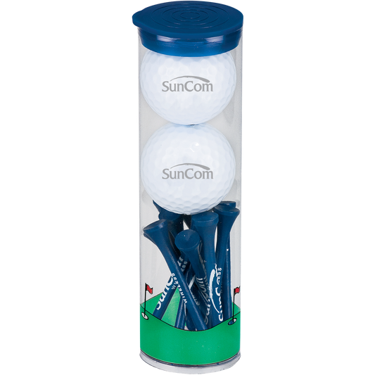 2 Ball Tall Tube with Pinnacle Golf Balls