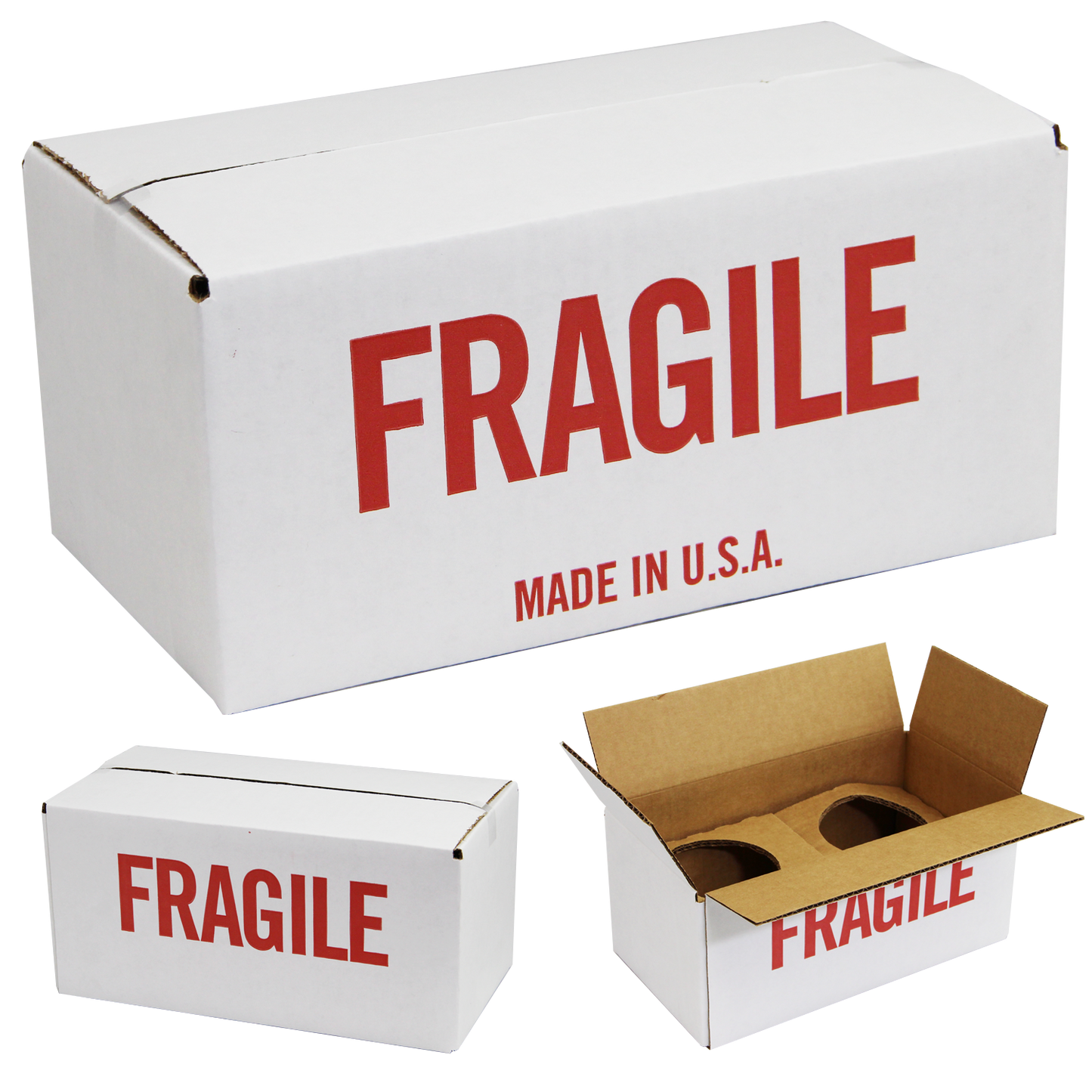 White 2 Pack Mug Mailer Box With 2 Inserts