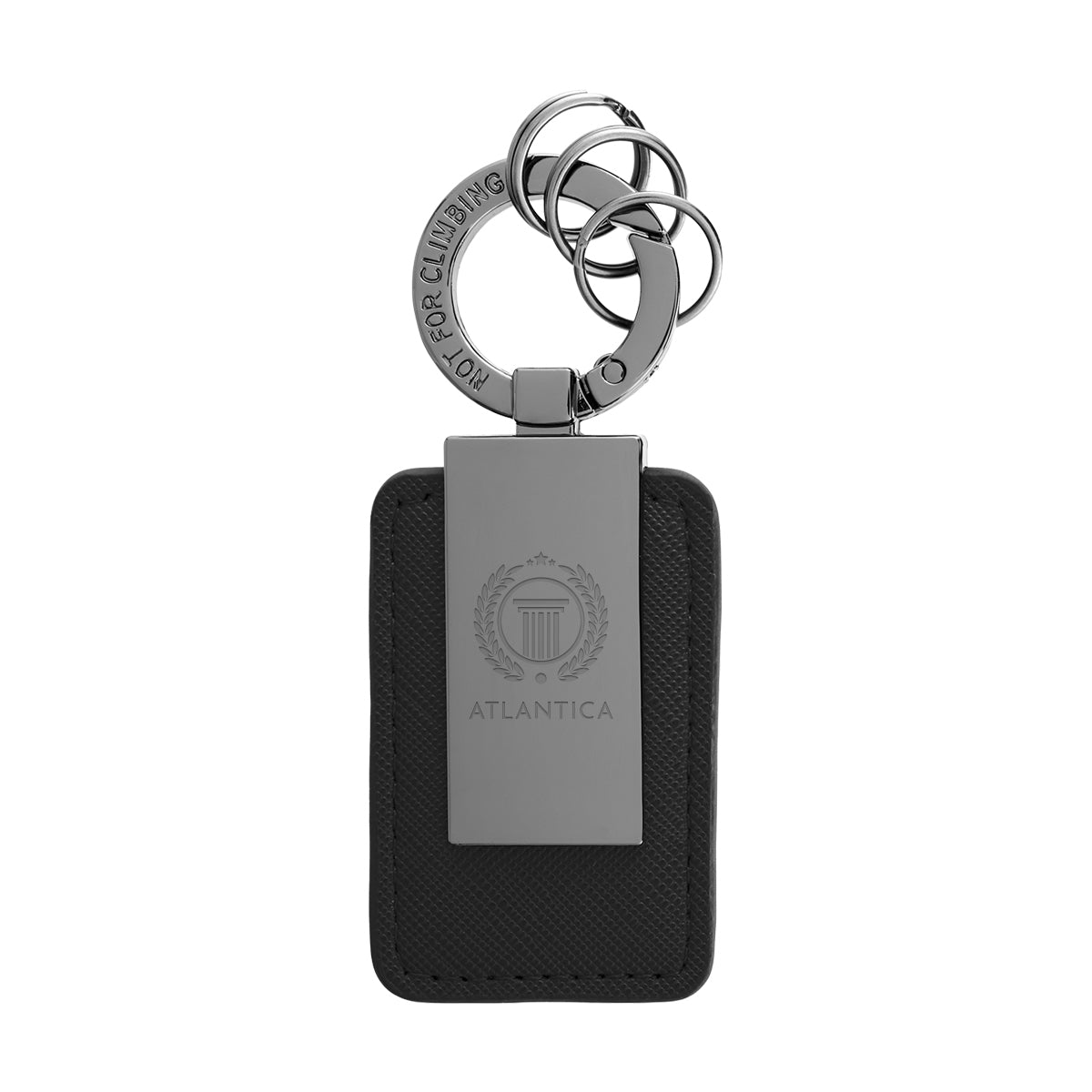 Leatherette Carabiner Clip Key Tag