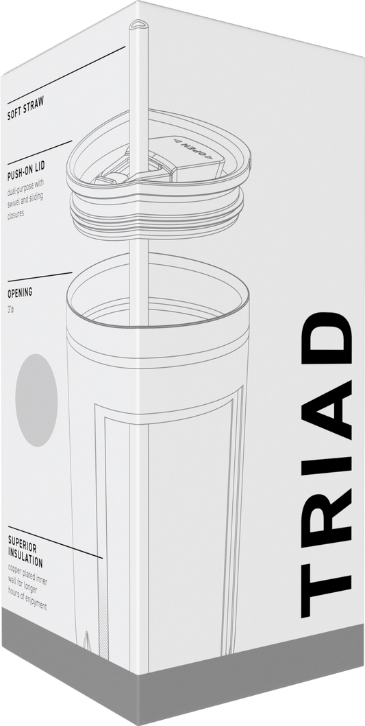 stainless 20.9 oz triad - powder