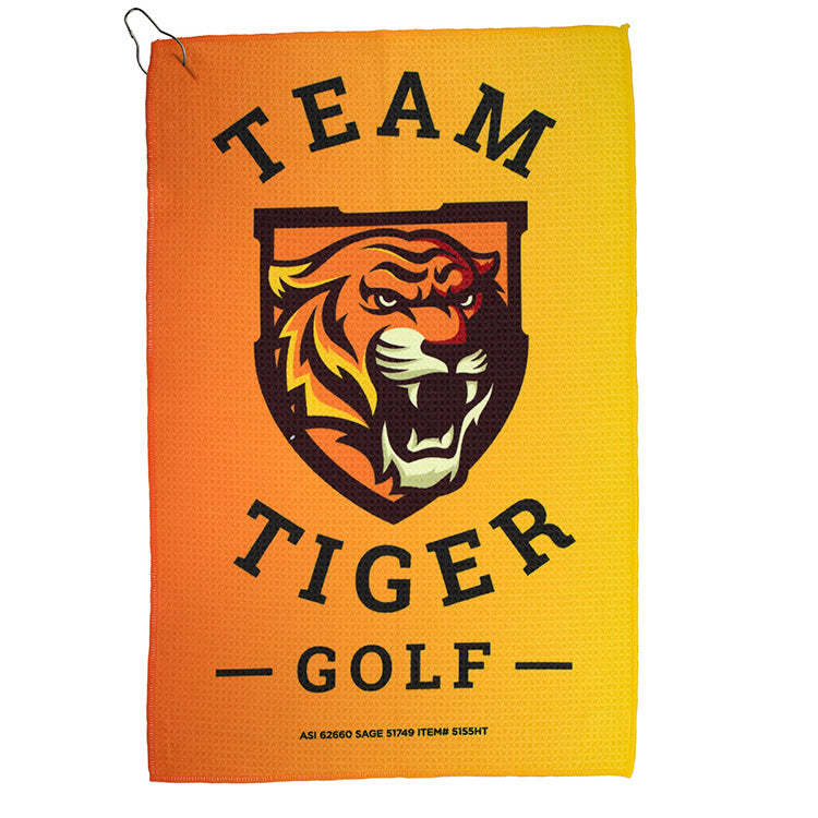 "The Eagle" Full-Color Waffle Weave Golf Towel