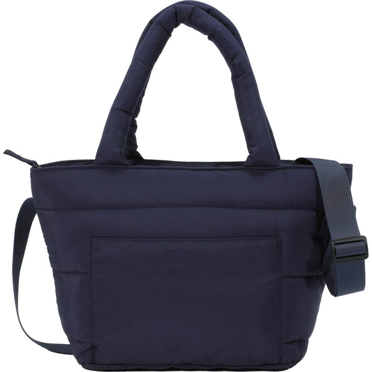 Front View of Blue Puffer Recycled 9 Can Tote Cooler