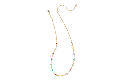 Kendra Scott Haven Heart Gold Strand Necklace in Multi Mix