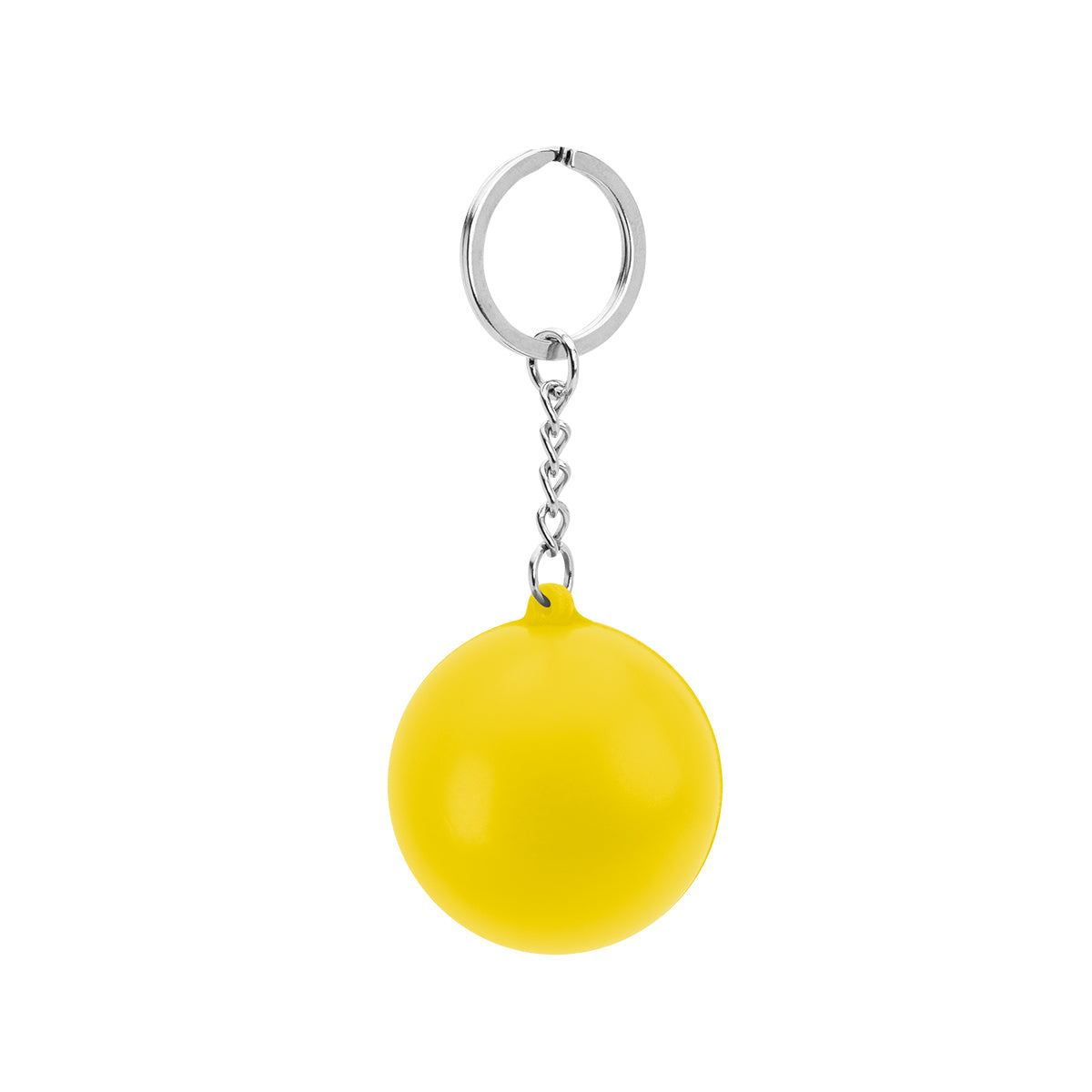 Round PU Stress Reliever Keychain