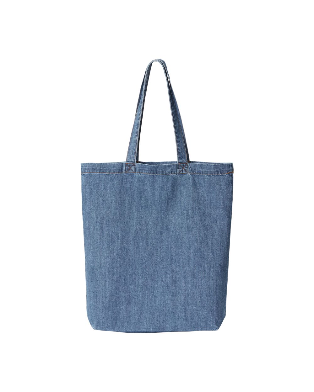 Cotton Denim Gusseted Tote Bag - 7761A