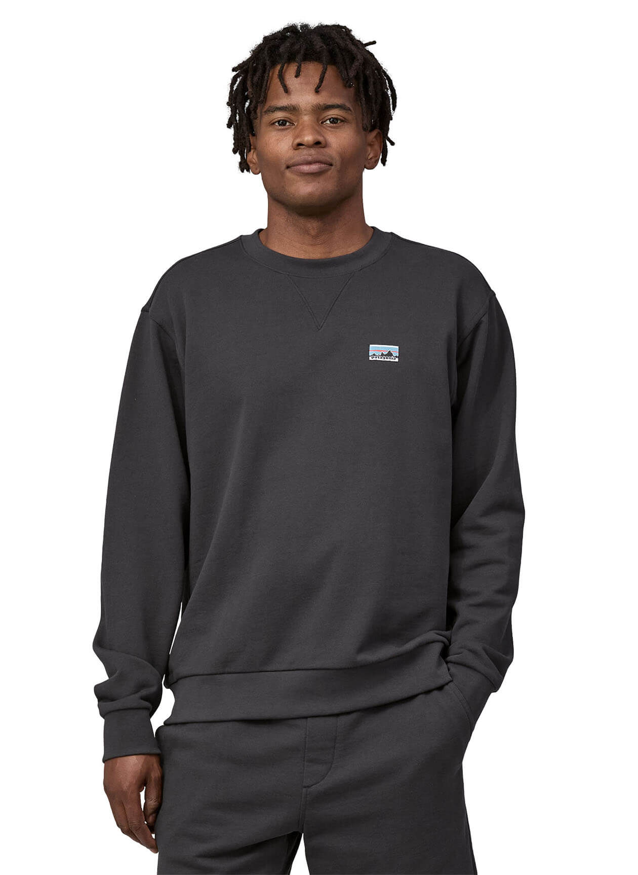 Patagonia Men's Daily Crewneck Sweatshirt - Ink Black - XS